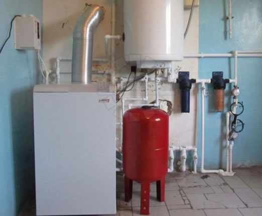 как подключить напольный газовый котел