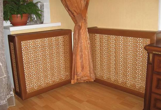установка экрана на батарею