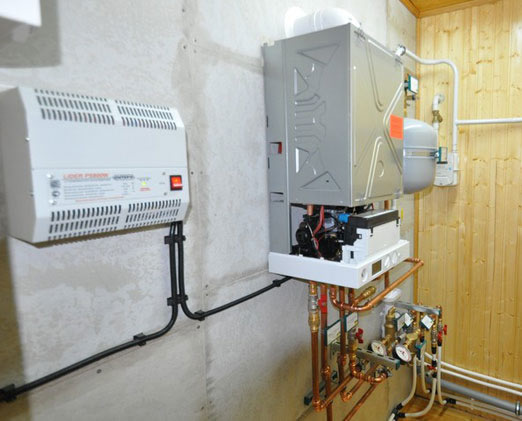 монтаж настенных газовых котлов отопления